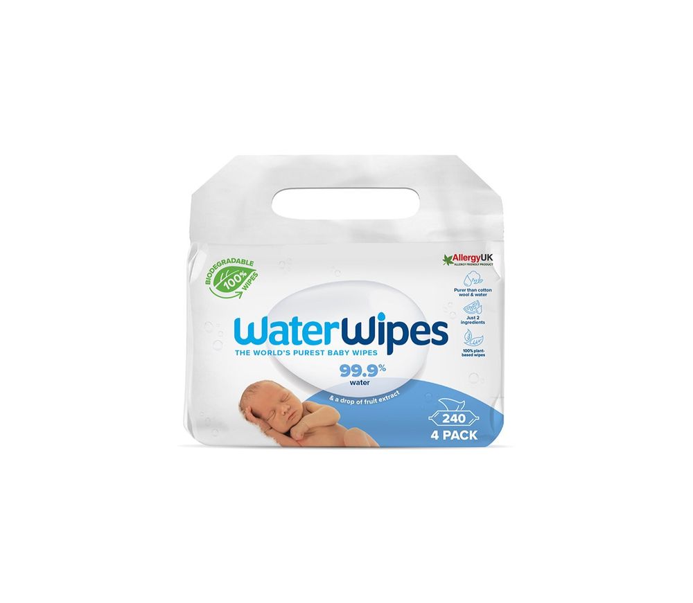 Water Wipes нежные влажные салфетки для детей Baby Wipes 4 Pack