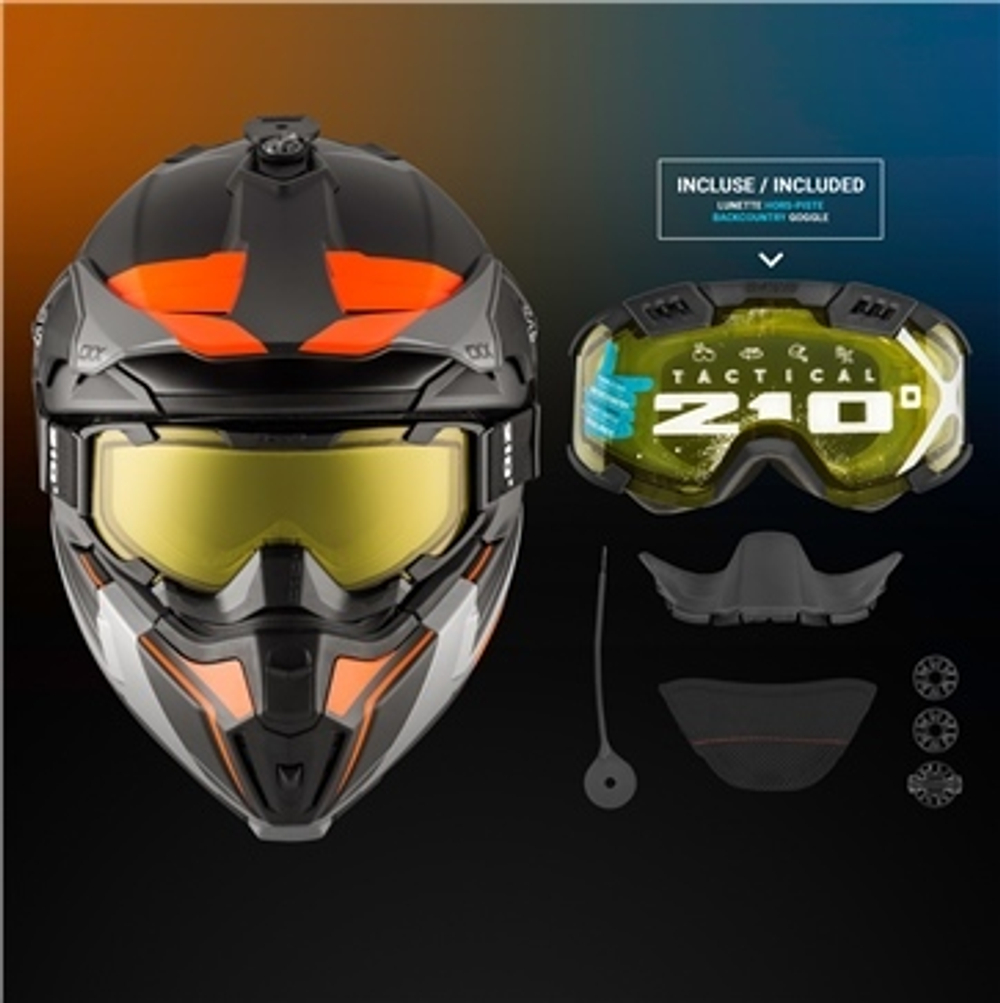 Шлем бэккантри CKX TITAN CLIFF 210, с очками