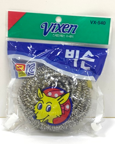 Губка д/посуды Vixen метал.стружка 30г.