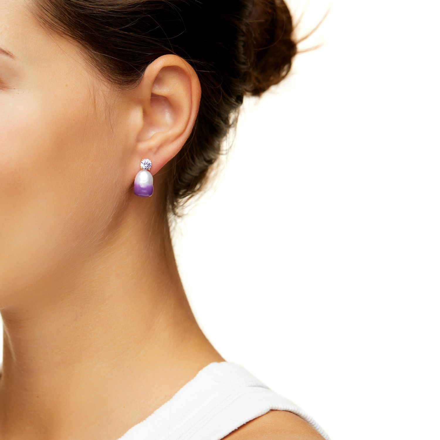 Серьга Swan Lake Pearl Earring – Purple