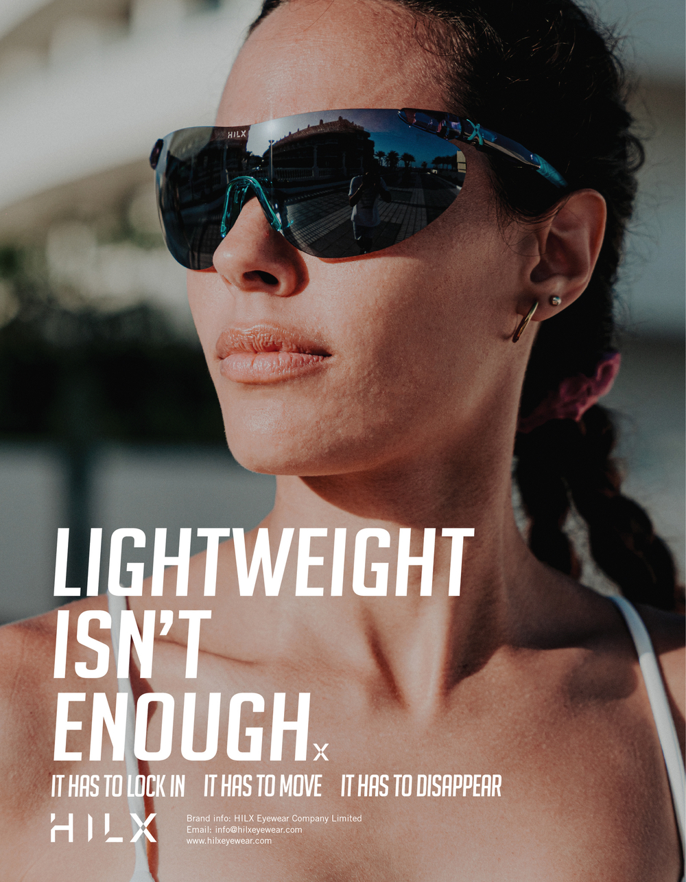 Спортивные очки с диоптриями HILX Domain Shiny Crystal Purple / Black Mirror Lens