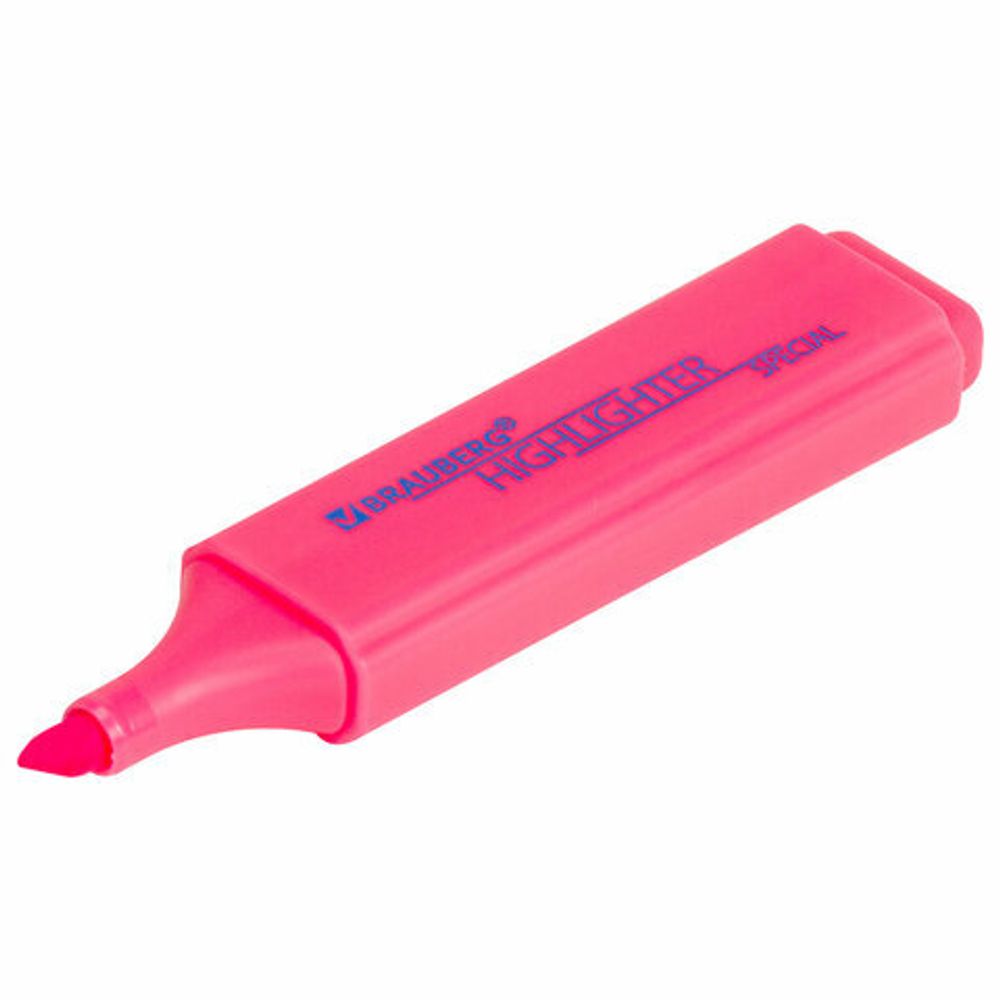 Текстовыделитель BRAUBERG "SPECIAL", РОЗОВЫЙ, линия 1-5 мм, 151904