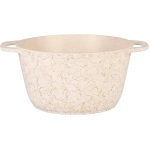 Кастрюля 4,5л «Грация» (белый/золото) со стеклянной крышкой кбз45а