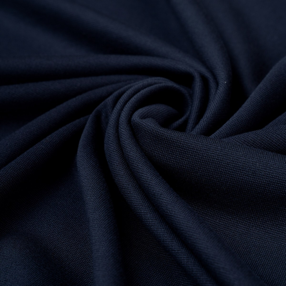 Джерси, 70% Вис, 22% ПЭ, 8% ПУ(эластан), 290 гр/м2, т.синий (10494)