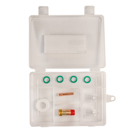 Набор TIG VISION с прозрачным соплом (TIG17-18-26) d.2.4 в кейсе, 9шт