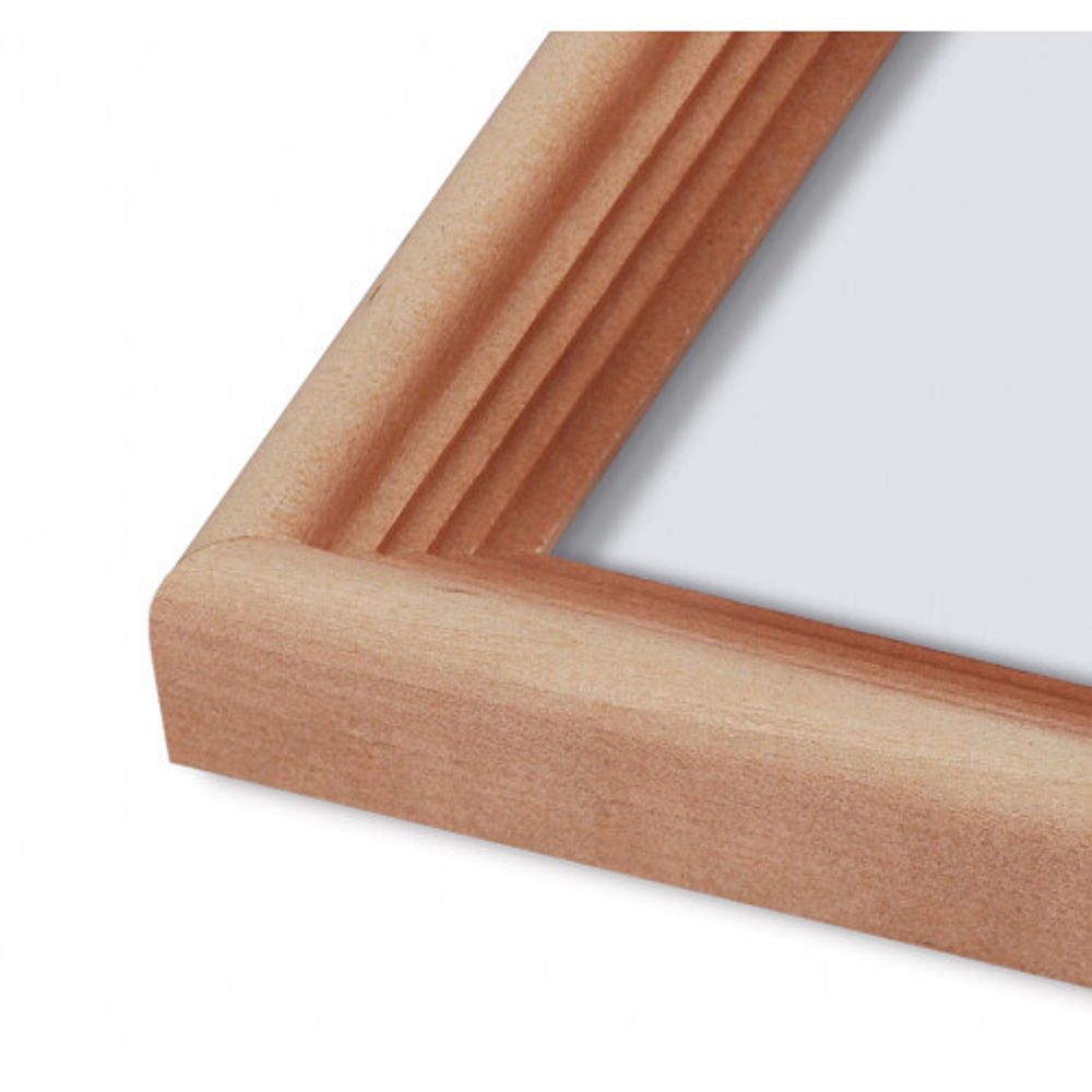 Фоторамка Image Art С20 9х13 деревянная из сосны, цвет натуральный с частичным затемнением, вставка-прозрачный пластик