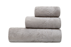 Полотенце 30х50 Garda Decor Лирика серое