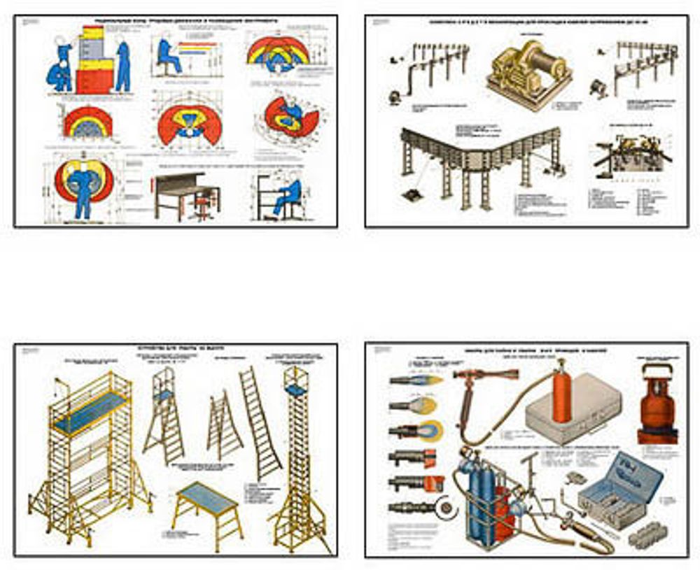 Плакаты ПРОФТЕХ &quot;Инструменты, механизмы и приспособ. для электромонтаж. раб.&quot; (20 пл, винил, 70х100)