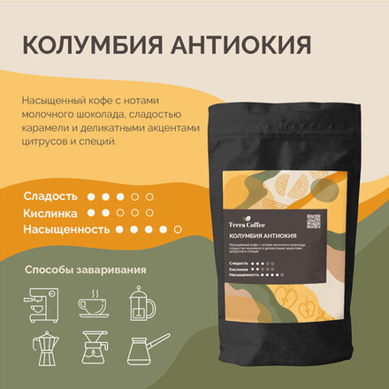 Колумбия Антиокия, 1 кг