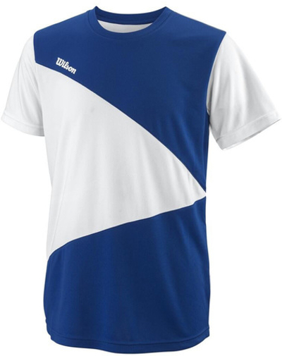 Детская теннисная футболка Wilson Team II Triangle Crew - Blue