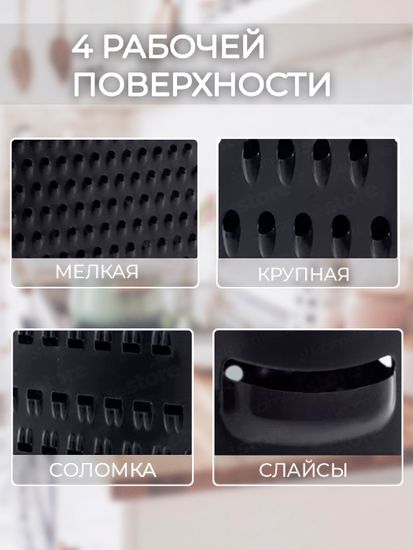 Терка кухонная четырехгранная Ofenbach NB 100102 из нержавеющей стали