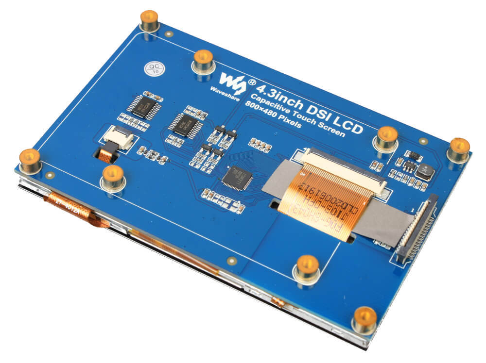 Цветной сенсорный дисплей для Raspberry Pi 4,3” / 800×480 / DSI