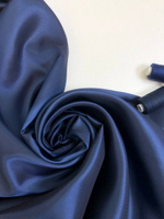 Подклад синий, вискоза, жаккард точка