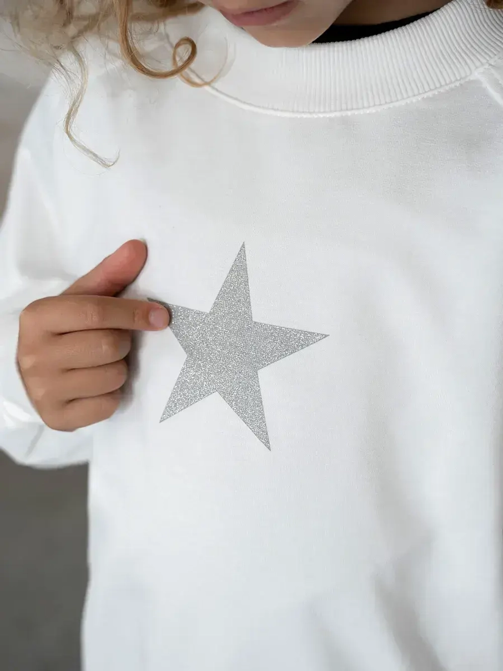 Свитшот для девочки осенний с завязками