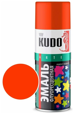 Эмаль флуоресцентная KU-1206 оранжево-красная (0,52л)