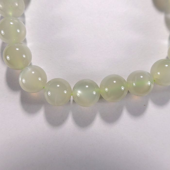 Бусина из лунного камня зеленого (Мадагаскар), шар гладкий 10мм