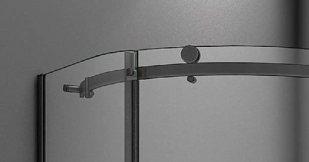 Душевой уголок Good Door GALAXY R-TD-100-C-B 100x100