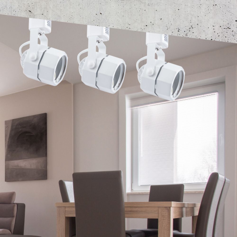 Трековый светильник однофазный ЭРА TR9-GU10 WH под лампу MR16 белый