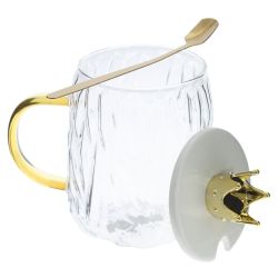 GAEM Кружка с крышкой и ложкой, 450 мл, L13 W9 H13,5 см, 3в.