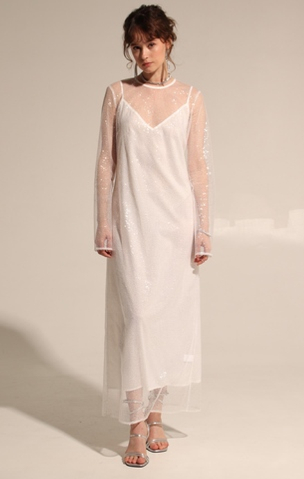 Платье макси пайетки