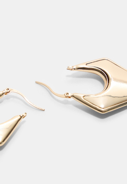 STRADIVARIUS Серьги в форме ромба, золотой