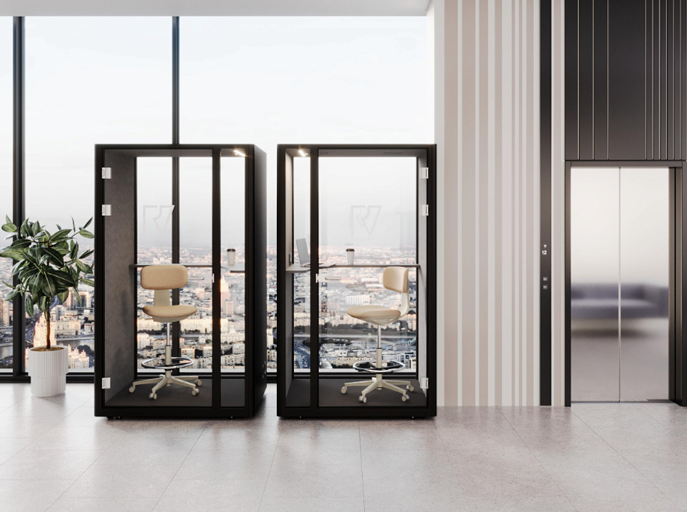 Акустическая кабинка СаундКуб з/с-глухая SDC-1.0-WA