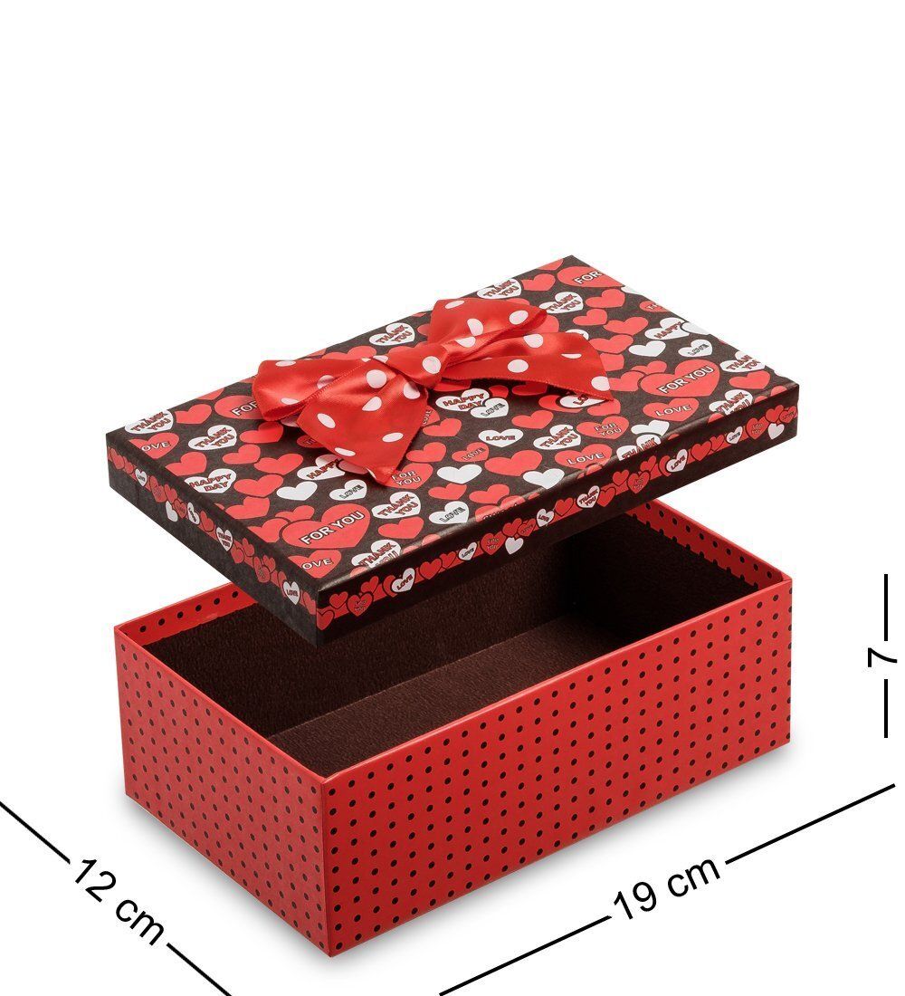 WG-14/1-A Коробка подарочная «Прямоугольник» цв.красн./черн.