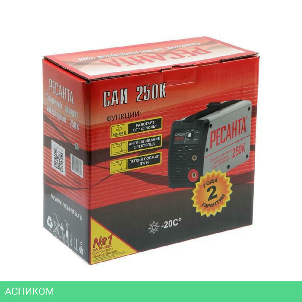 Сварочный инвертор Ресанта САИ-250К (65/38)