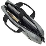 Сумка портфель BRAUBERG OFFICE с отделением для ноутбука 17,3", светло-серый меланж, 34х44х6 см, 272613