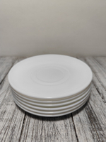 Блюдце стеклокерам 14смGD55 WHITE 719313