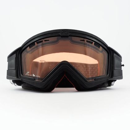 Очки кроссовые ARIETE MUDMAX GOGGLES, черный, двойная оранжевая вентилируемая линза без пинов 14940-NDO