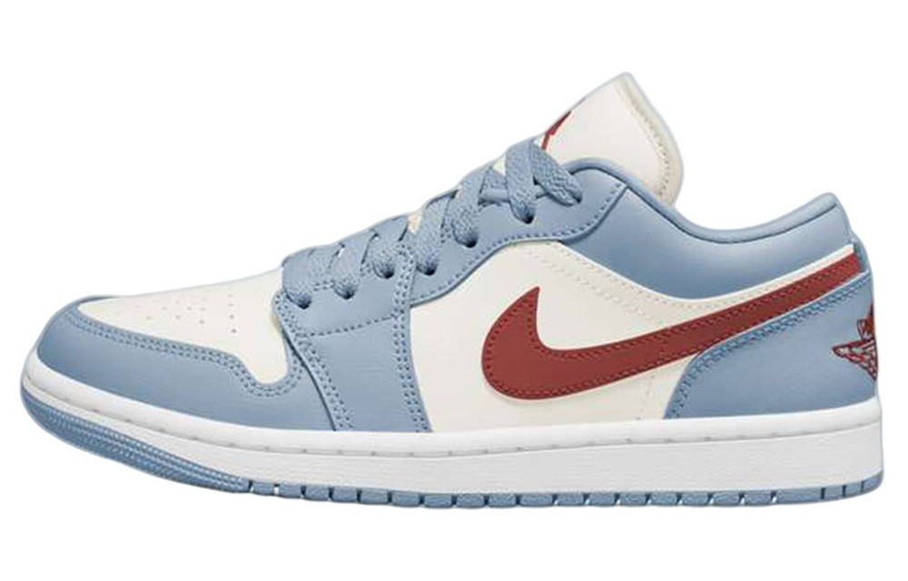 Jordan Air Jordan 1 Low Blue Grey Dune Red Hyper Sneakers