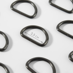 Полукольцо для сумок 15, 20, 25, 32, 40 мм, толщина - 3 мм