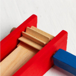 Круговая трещотка из натурального дерева. IG3