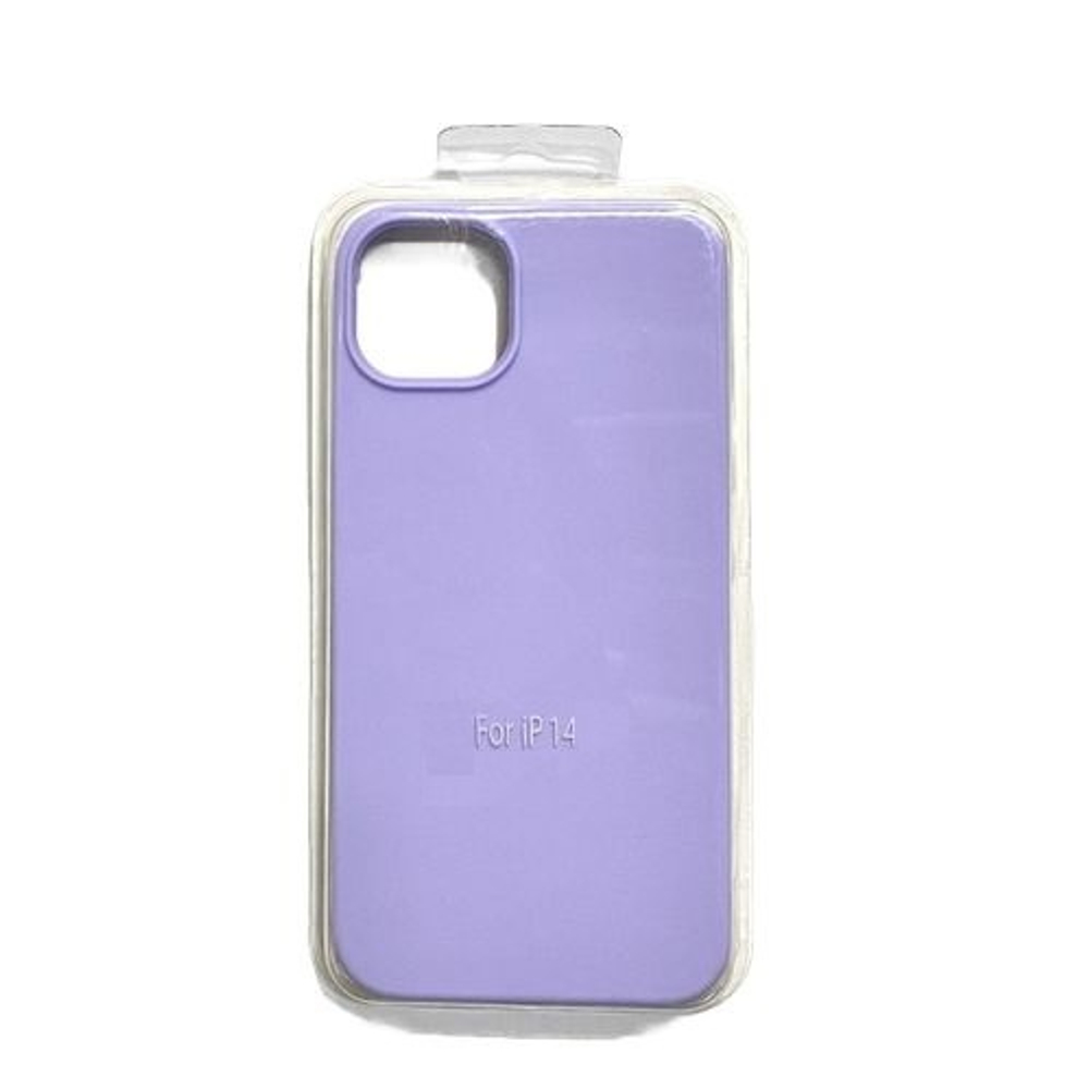 Накладка iPhone 14 силикон сиреневый