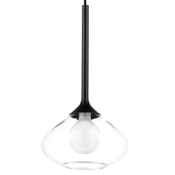 801203 Люстра VETRO 1х6W(led) G9 ЧЕРНЫЙ/ПРОЗРАЧНЫЙ
