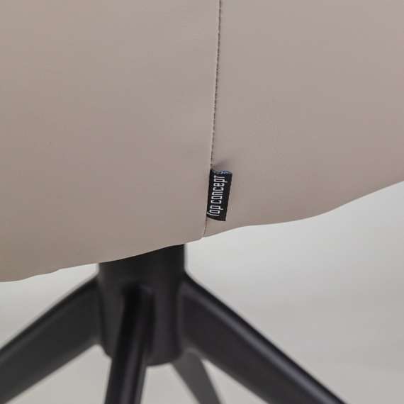 Полукресло Sofia, серая экокожа Soft-Touch