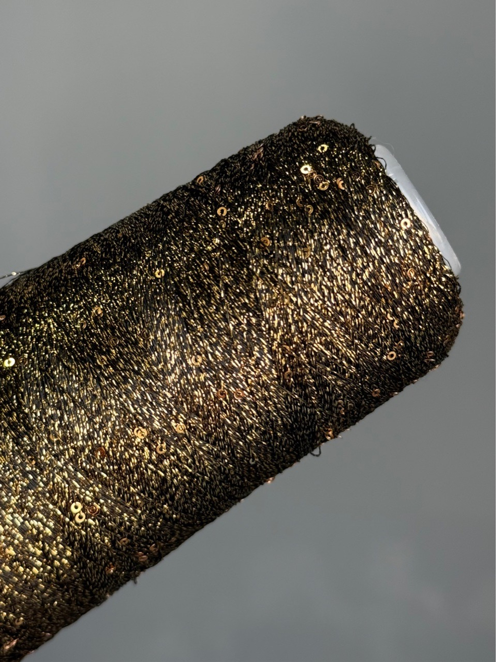 Пряжа Siyue Lurex Sequins пайтка 1,5 мм (13/бронзовый), 1800м/50гр