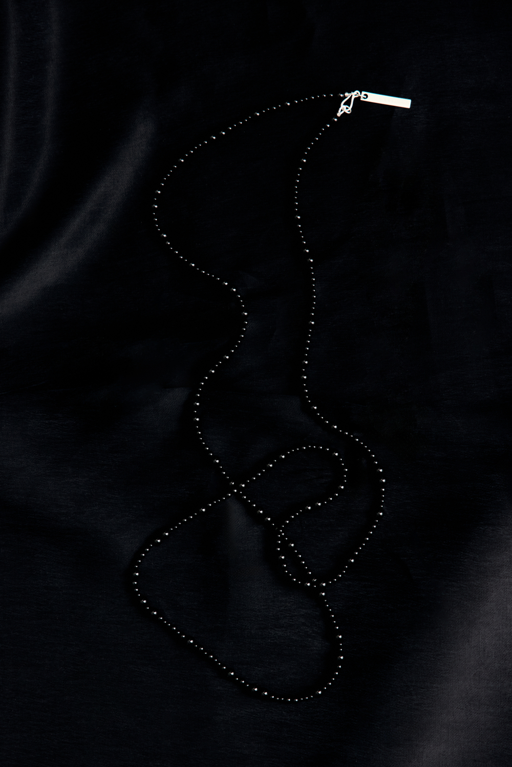 Длинные бусы Alethea из черного агата Loginova x QUARZ