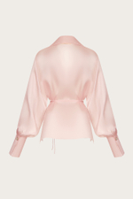 Блуза из розовой органзы