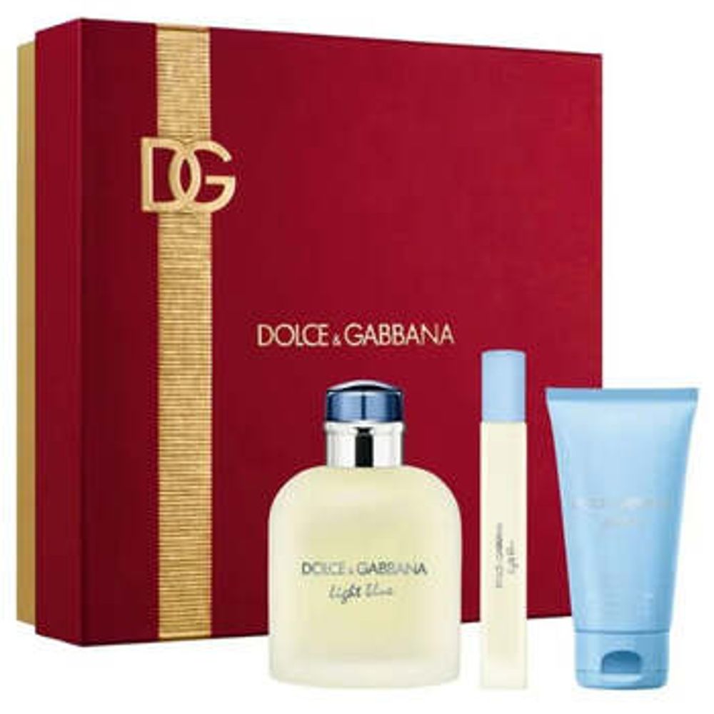 Dolce Gabbana Light Blue Pour Homme Dárková sada EDT 125 ml, sprchový gel 50 ml a miniaturka EDT 10 ml 125ml