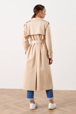 0105 Плащ женский (молочный / бежевый)