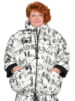 Куртка-пончо стеганая Руна