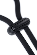 Черное эрекционное лассо на пенис Jat (Цвет: черный)
