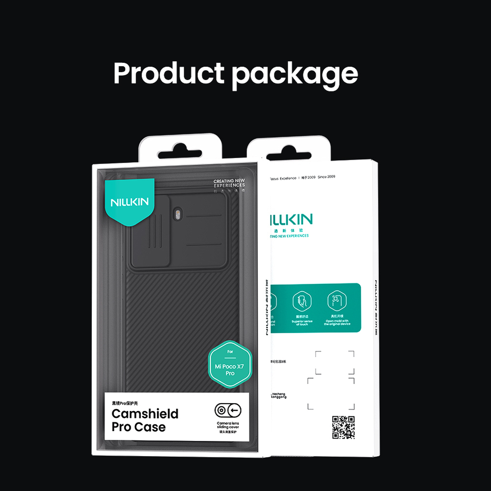 Чехол с защитной шторкой для камеры от Nillkin на Xiaomi Poco X7 Pro, серия CamShield Pro Case