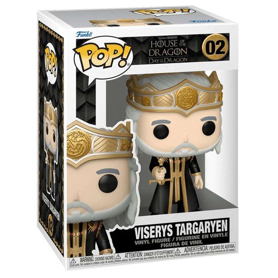 Фигурка Funko POP! TV HOTD Viserys Targaryen (02) 65608 / Фигурка Фанко ПОП! по мотивам сериала "Дом Дракона", Визерис Таргариен