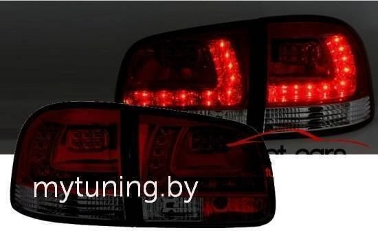 Задние фонари VW Touareg red smoke led