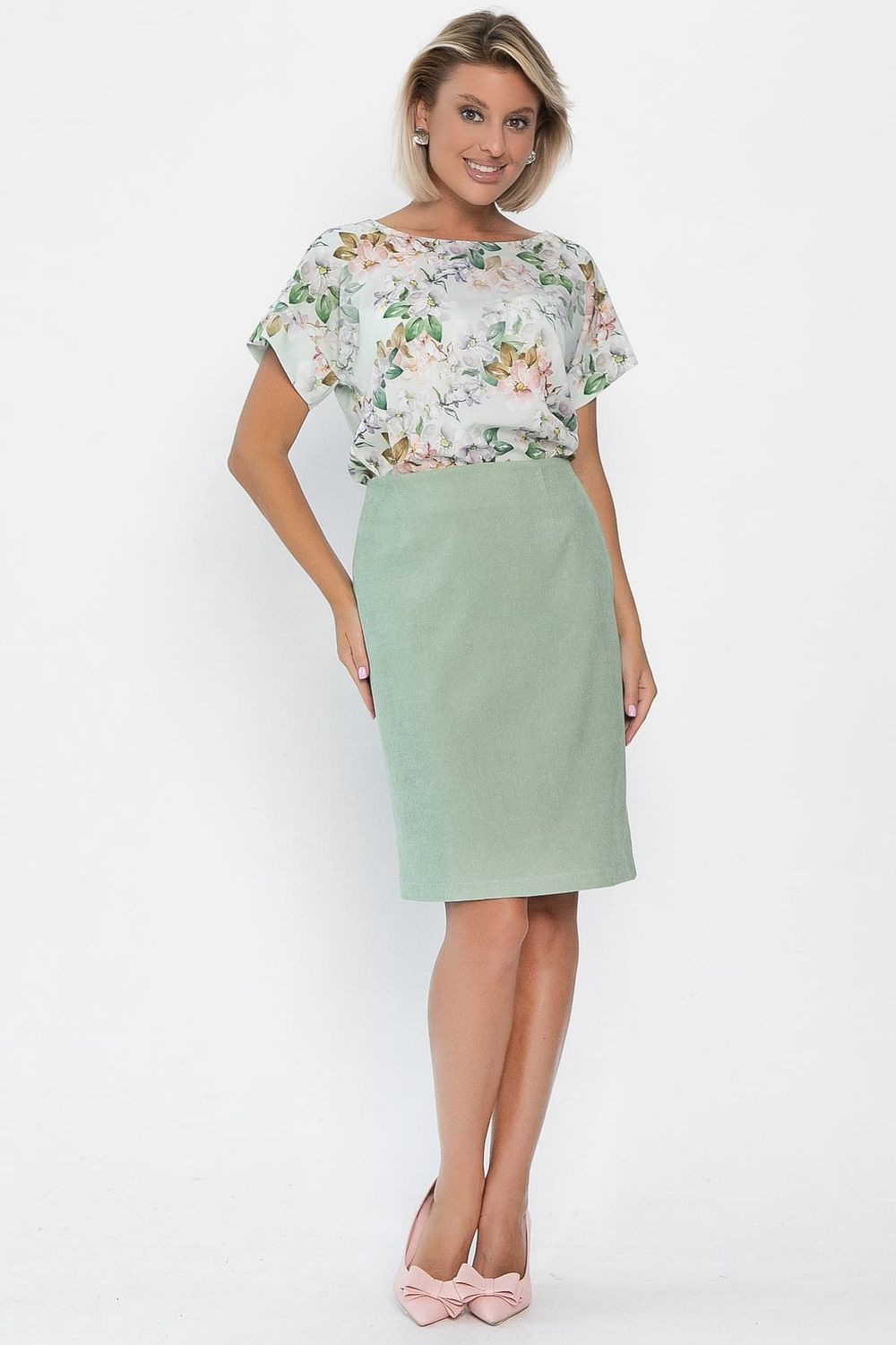 Юбка Алексис (фисташка) Ю14161-8М LT Collection