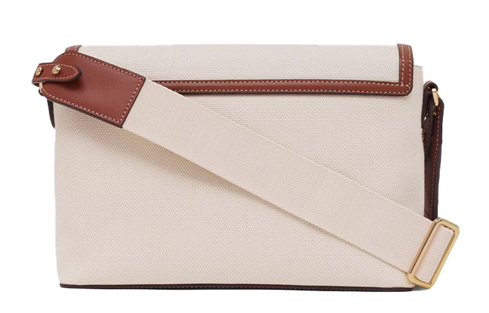 Burberry Horseferry Print Canvas Note Crossbody Bag Natural/Tan