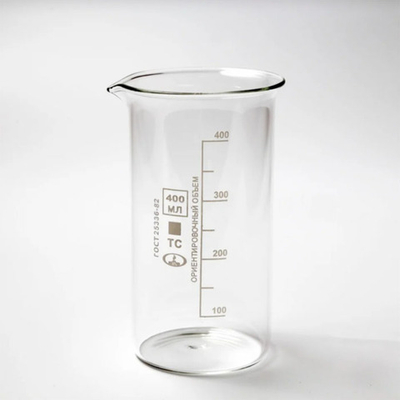 Стакан лаборат. высокий 400мл с дел.,стекл.,ТС, (10003804) Минимед, шт.